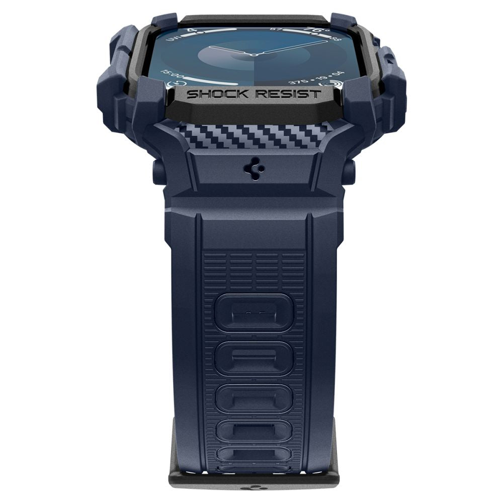 Spigen Rugged Armor Pro etui til Apple Watch Series 10 / 11 46mm, Marineblå