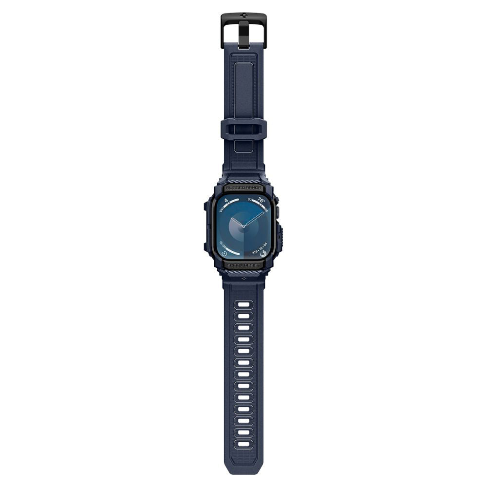 Spigen Rugged Armor Pro etui til Apple Watch Series 10 / 11 46mm, Marineblå