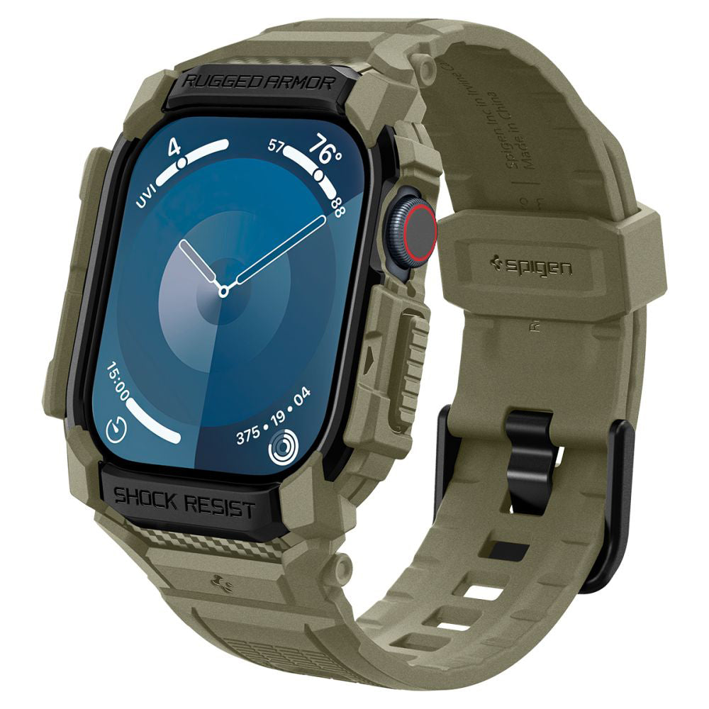 Spigen Rugged Armor Pro etui til Apple Watch Series 10 46mm, Khaki ACS08608