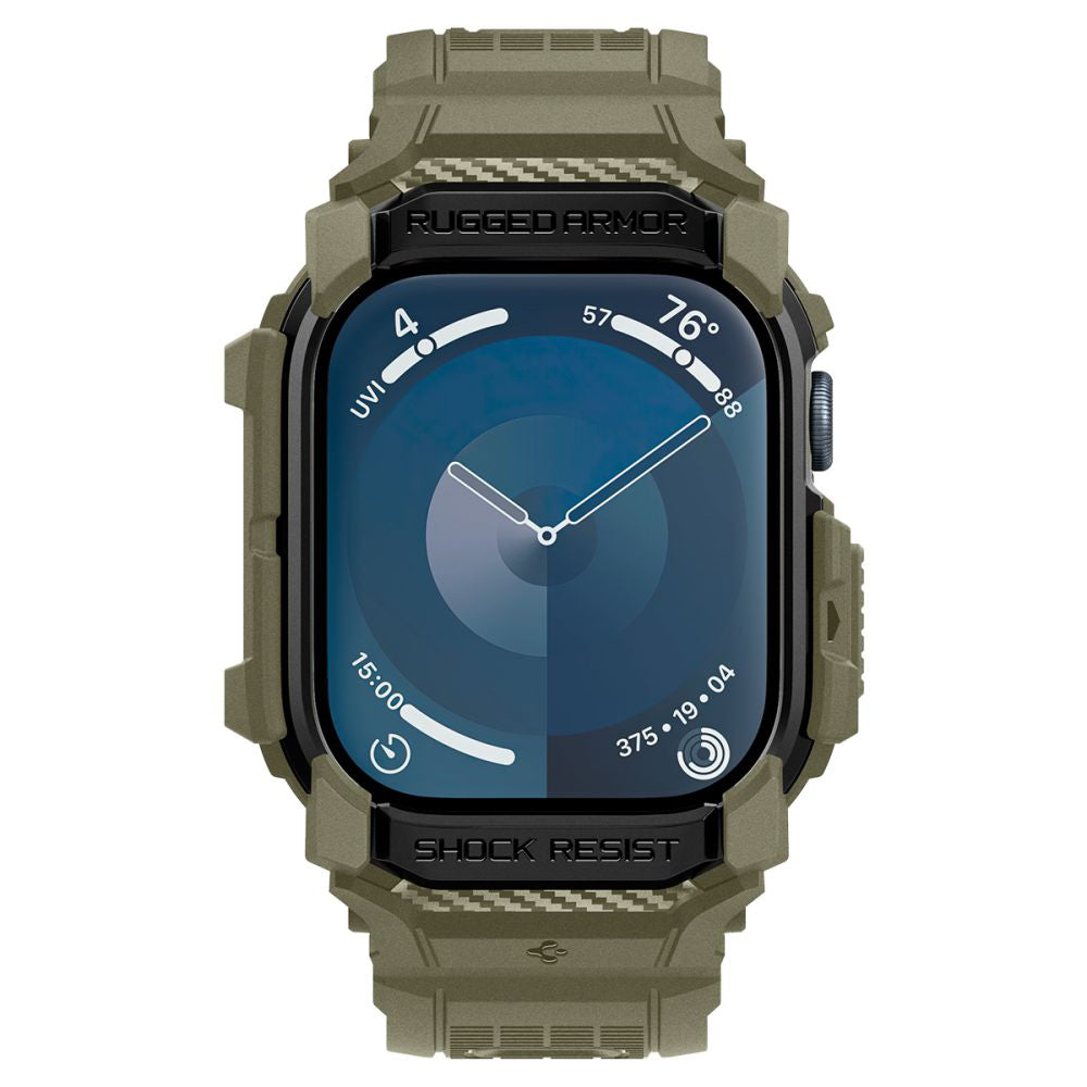 Spigen Rugged Armor Pro etui til Apple Watch Series 10 46mm, Khaki ACS08608