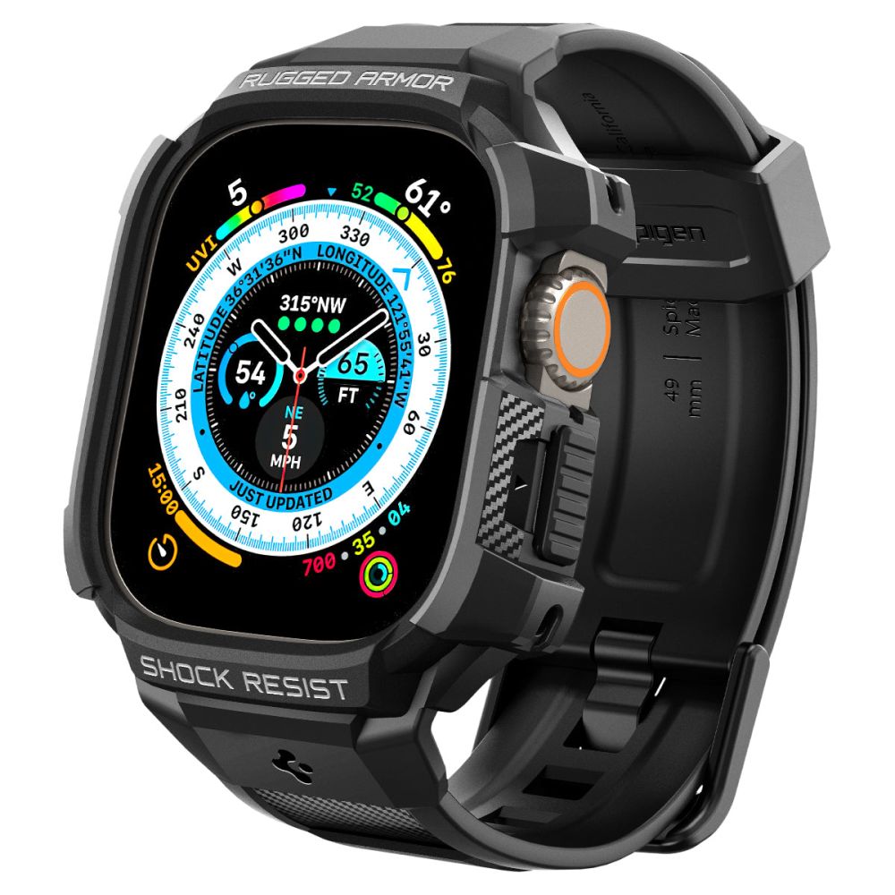 Spigen Rugged Armor Pro cover til Apple Watch Ultra Series, Sort