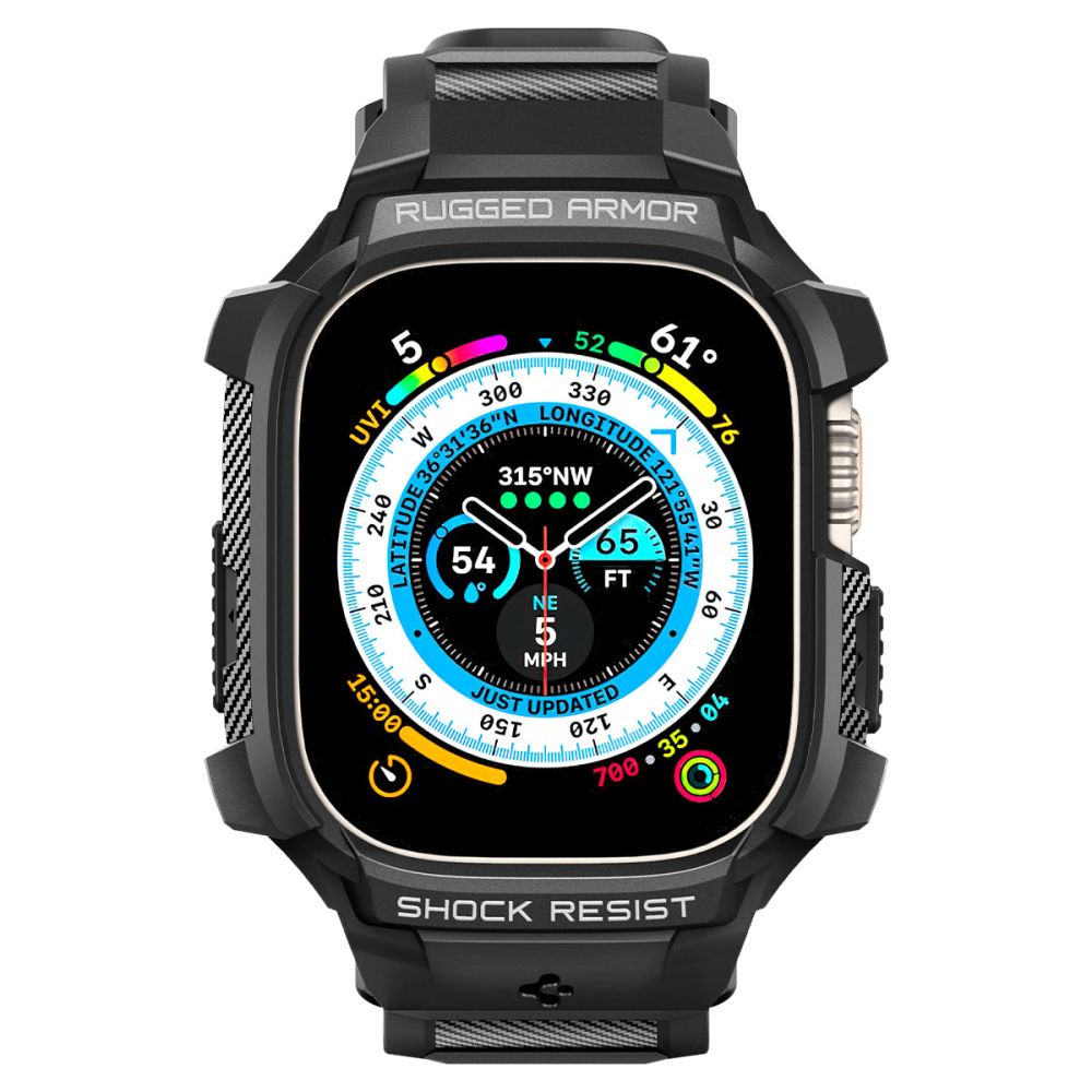 Spigen Rugged Armor Pro cover til Apple Watch Ultra Series, Sort