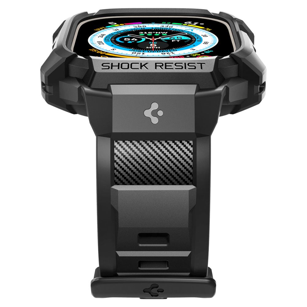 Spigen Rugged Armor Pro cover til Apple Watch Ultra Series, Sort