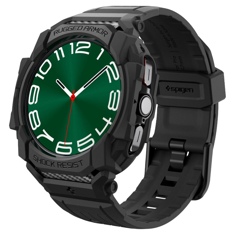 Spigen Rugged Armor Pro cover til Samsung Galaxy Watch Ultra, sort ACS08427
