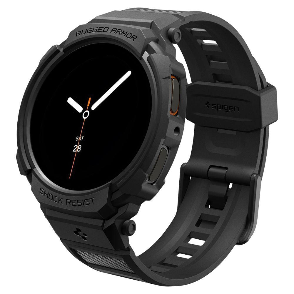 Spigen Rugged Armor Pro cover til Samsung Galaxy Watch8 40mm, Mat Sort ACS10005