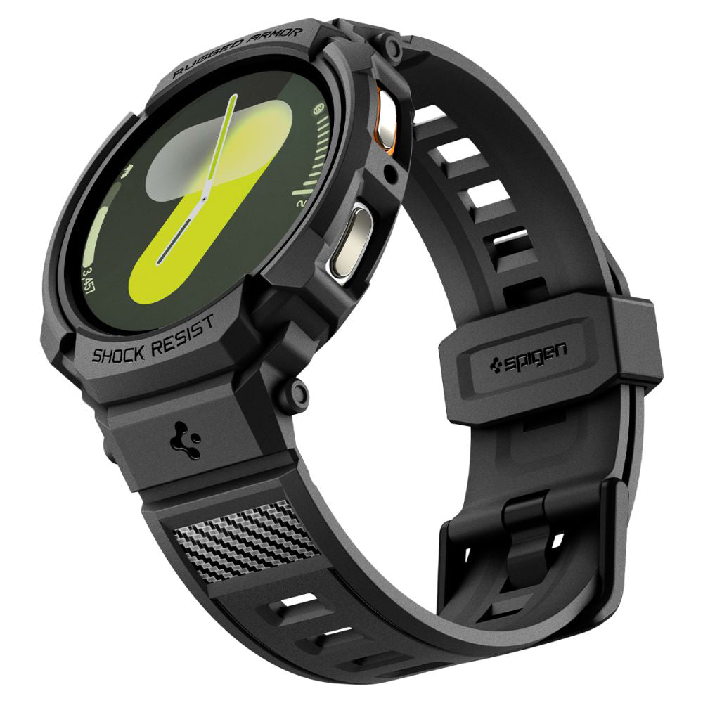 Spigen Rugged Armor Pro cover til Samsung Galaxy Watch8 40mm, Mat Sort ACS10005