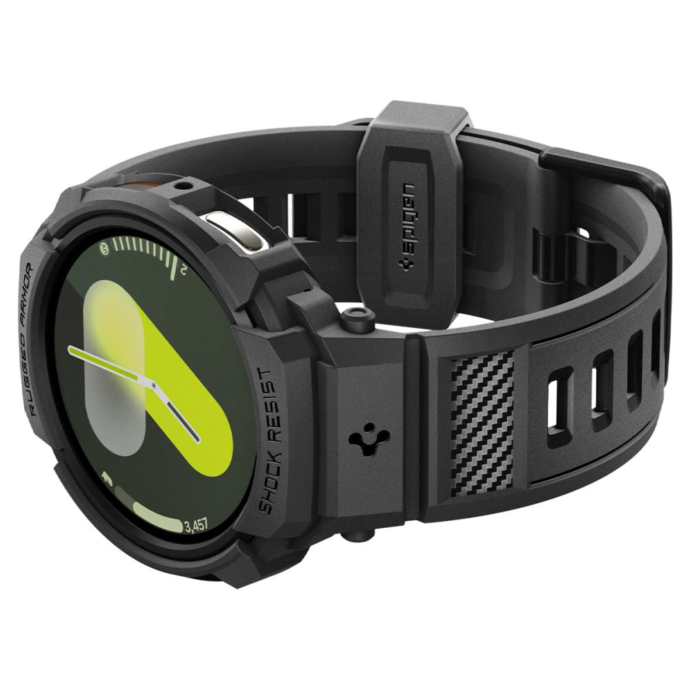 Spigen Rugged Armor Pro cover til Samsung Galaxy Watch8 40mm, Mat Sort ACS10005