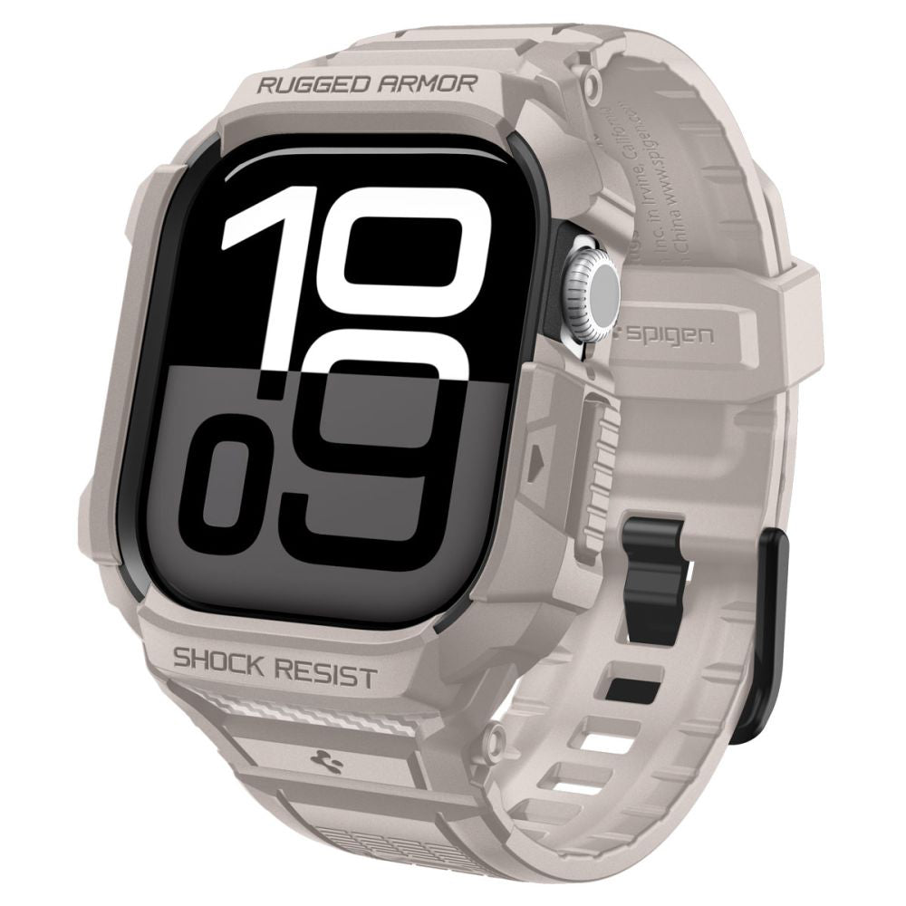 Spigen Rugged Armor Pro V2 cover til Apple Watch Series 10 / 11 42mm, Beige ACS10496