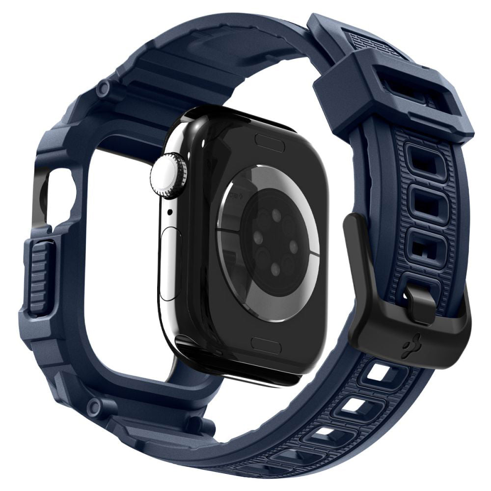 Spigen Rugged Armor Pro V2 etui til Apple Watch Series 10 / 11 42mm, Marineblå ACS10495
