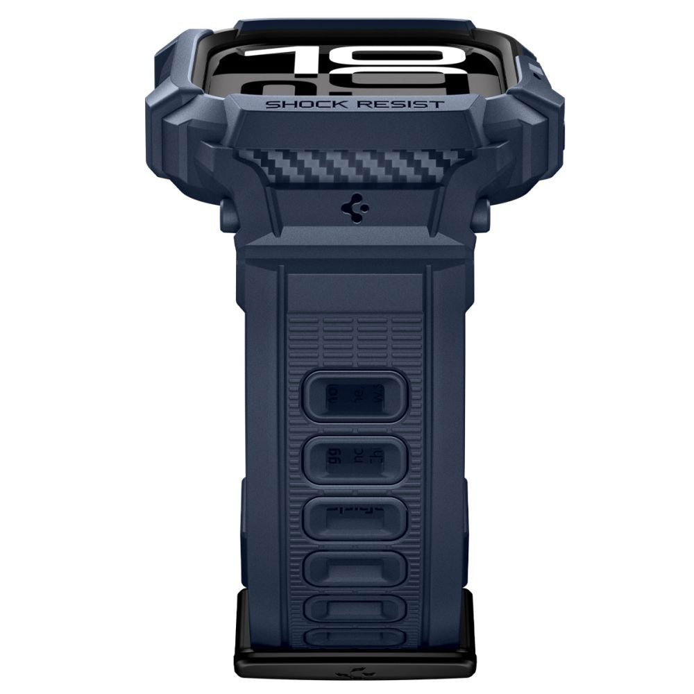 Spigen Rugged Armor Pro V2 etui til Apple Watch Series 10 / 11 42mm, Marineblå ACS10495