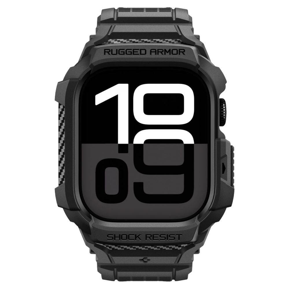 Spigen Rugged Armor Pro V2 etui til Apple Watch Series 10 / 11 42mm, Mat Sort ACS10494