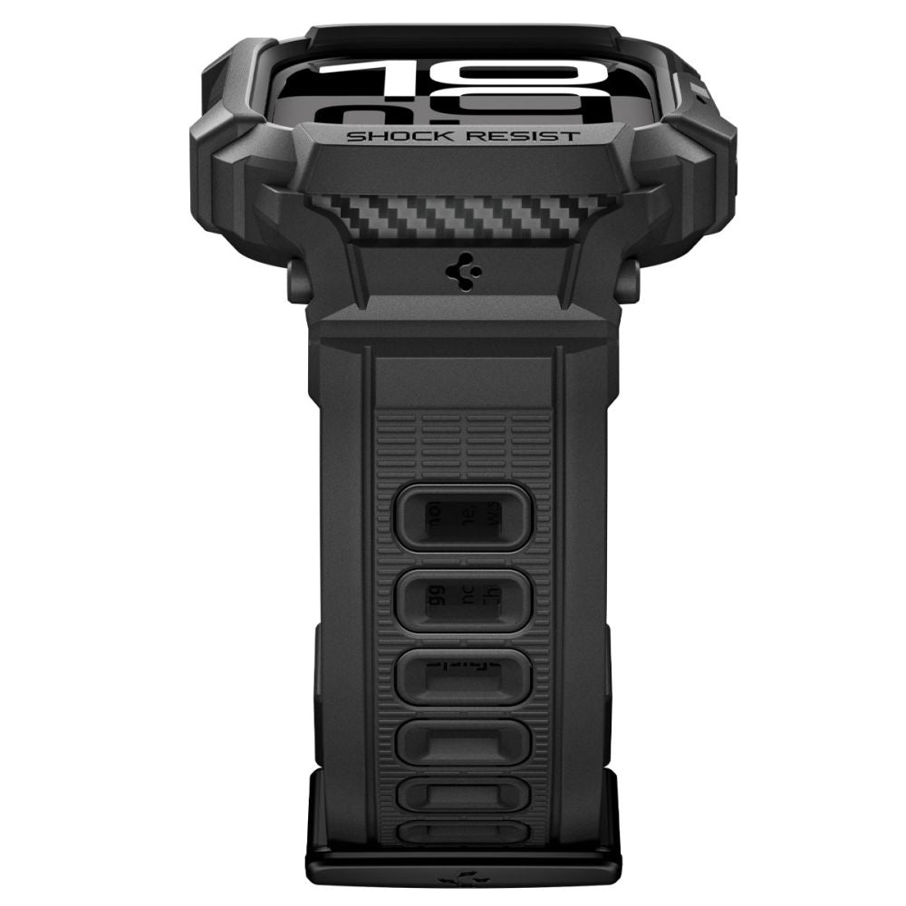 Spigen Rugged Armor Pro V2 etui til Apple Watch Series 10 / 11 42mm, Mat Sort ACS10494