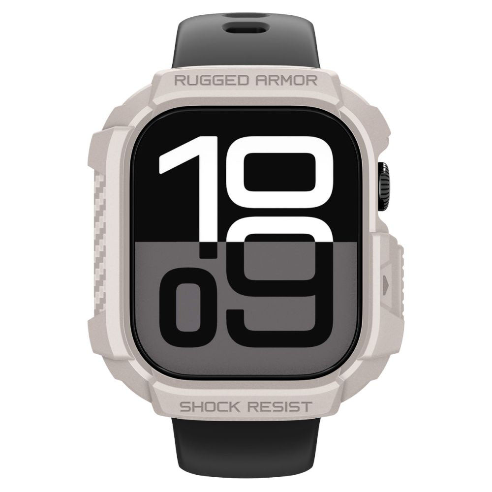 Spigen Rugged Armor V2 etui til Apple Watch Series 10 / 11 42mm, Beige ACS10493