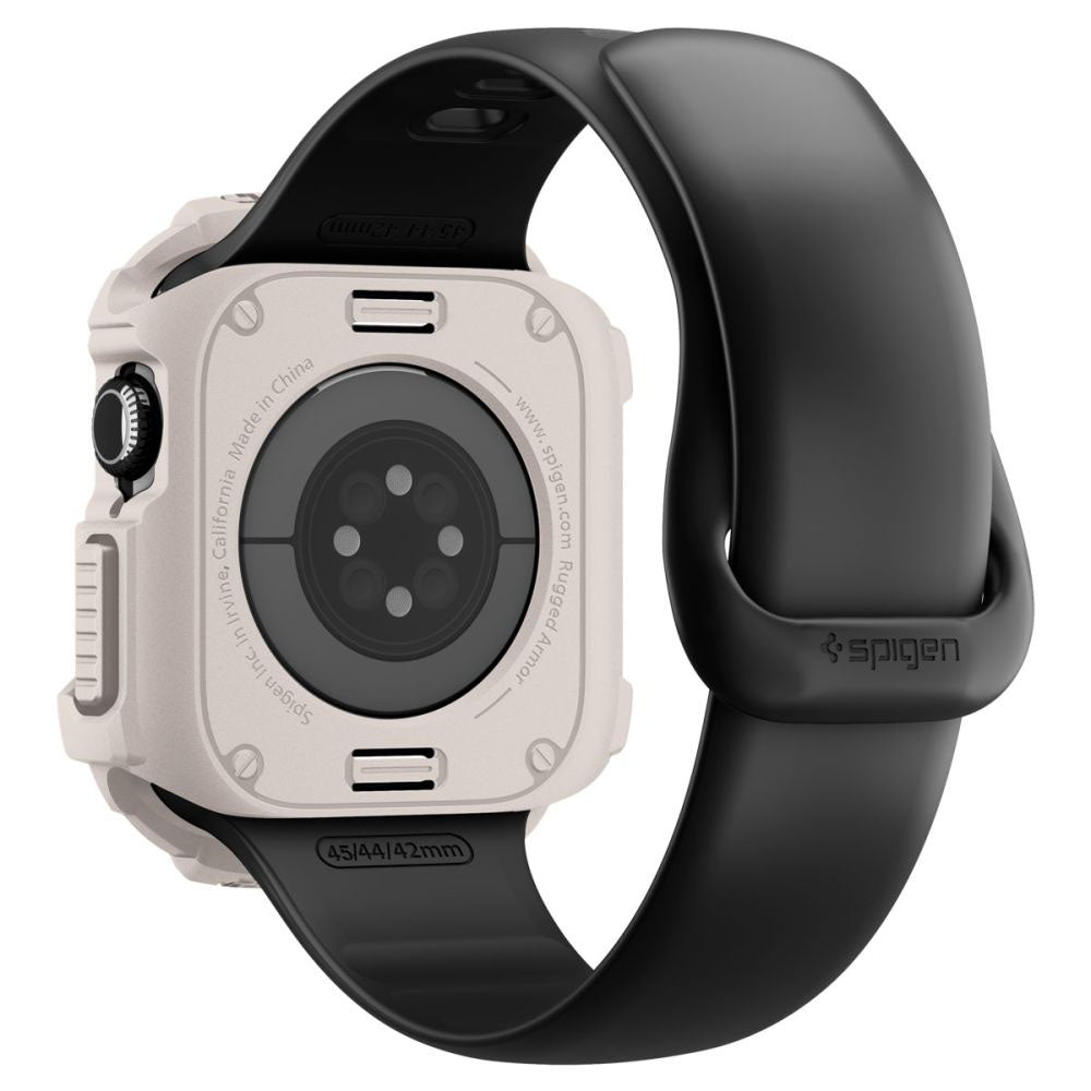 Spigen Rugged Armor V2 etui til Apple Watch Series 10 / 11 42mm, Beige ACS10493