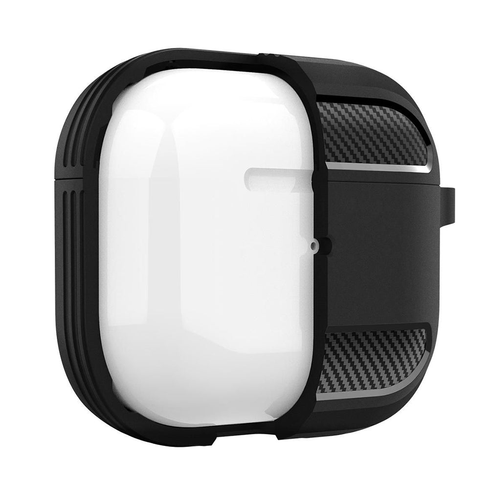 Techsuit Carbon Case for Apple AirPods 3, Navy Blue