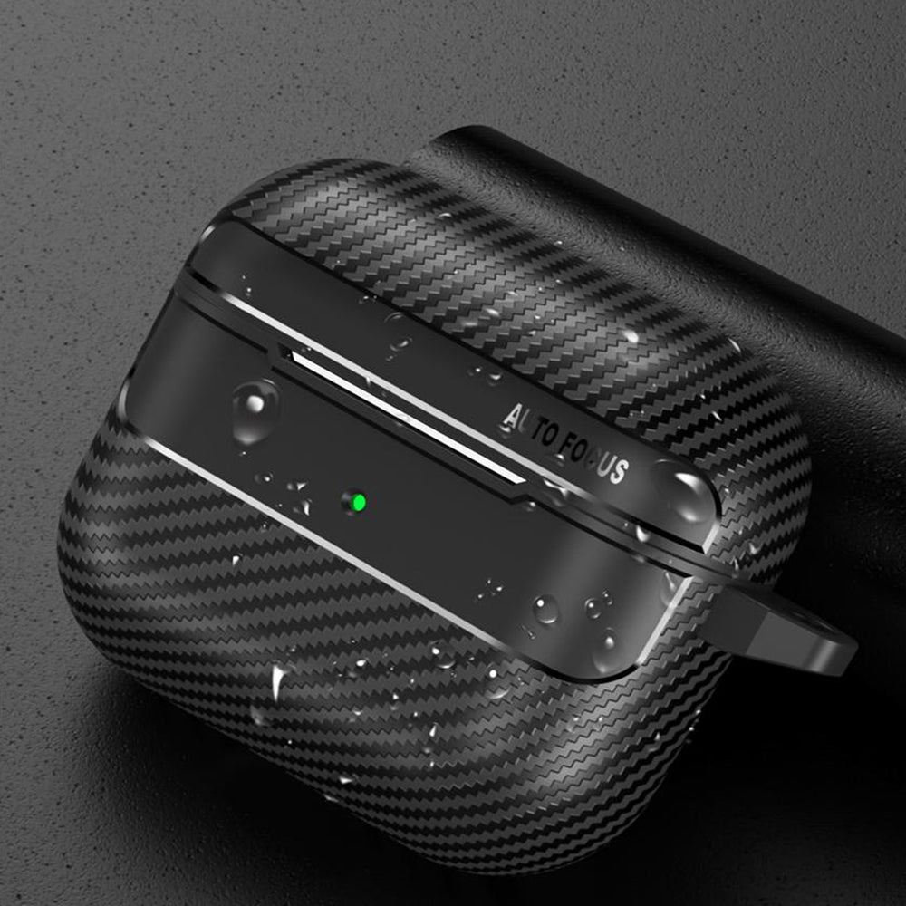 Techsuit CarbonFiber Case for Apple AirPods 3, Black