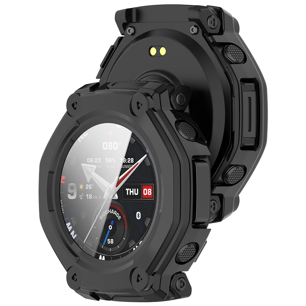 Techsuit Defense360 Pro cover til Amazfit T-Rex 3 Pro 48mm, Sort