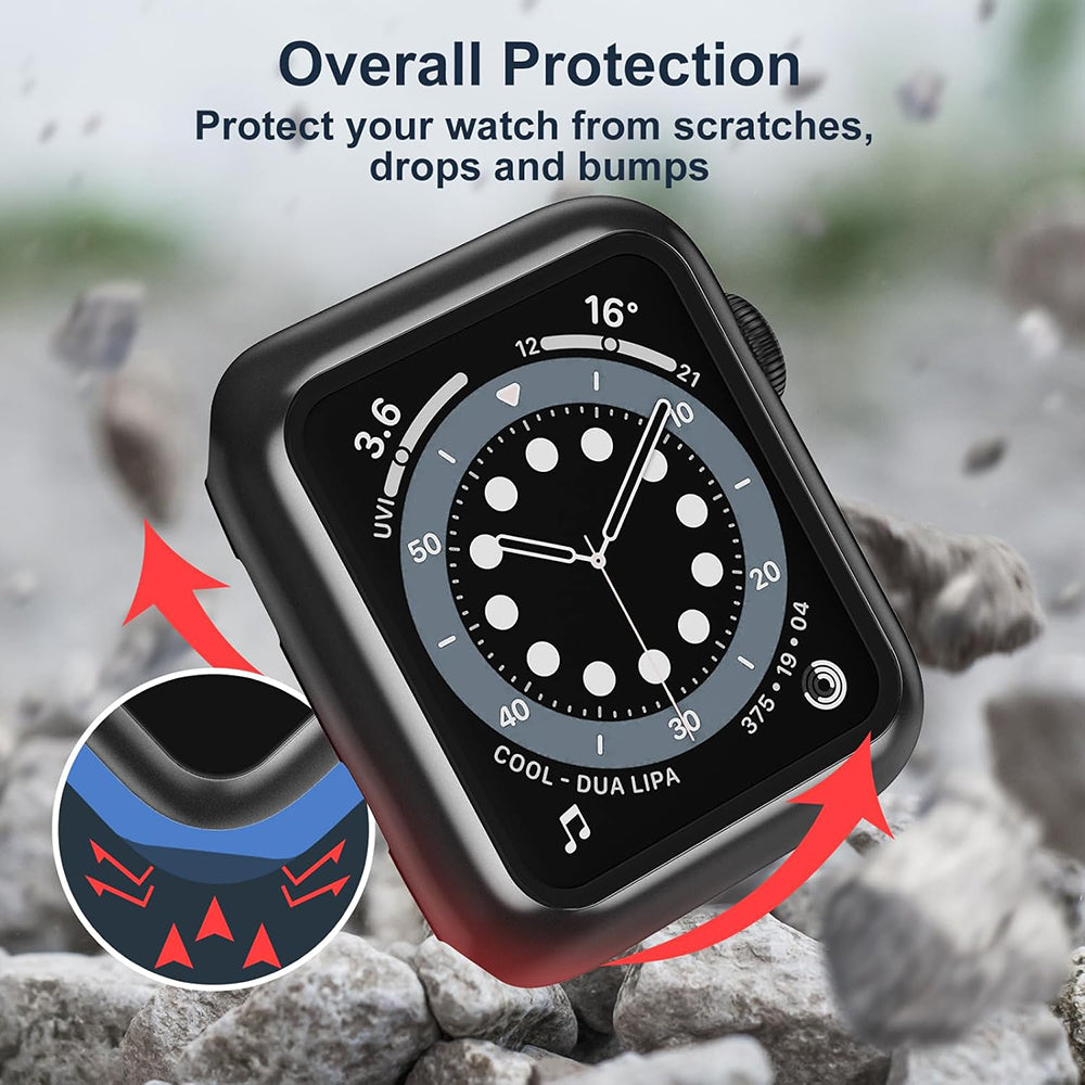 Techsuit Defense360 Pro cover til Apple Watch 38mm Series, Sort