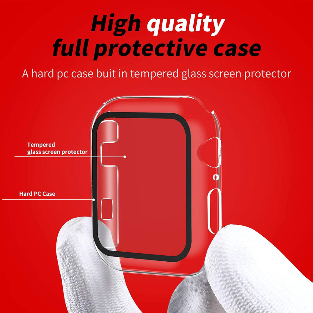 Techsuit Defense360 Pro Case for Apple Watch 38mm Series, Transparent