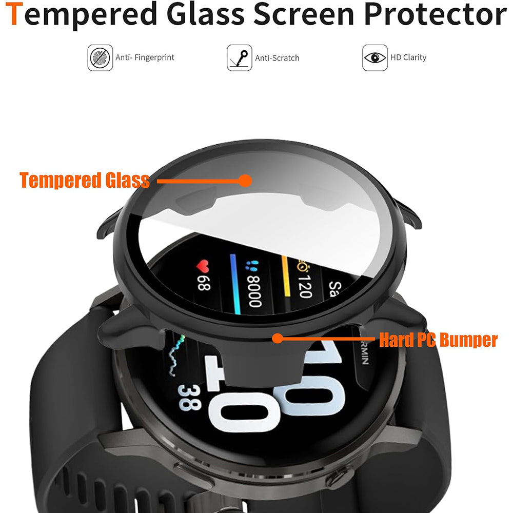 Techsuit Defense360 Pro etui til Garmin Venu 4 41mm, Sort