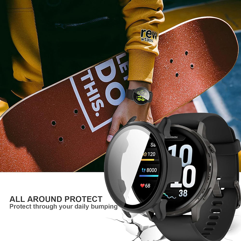 Techsuit Defense360 Pro etui til Garmin Venu 4 41mm, Sort