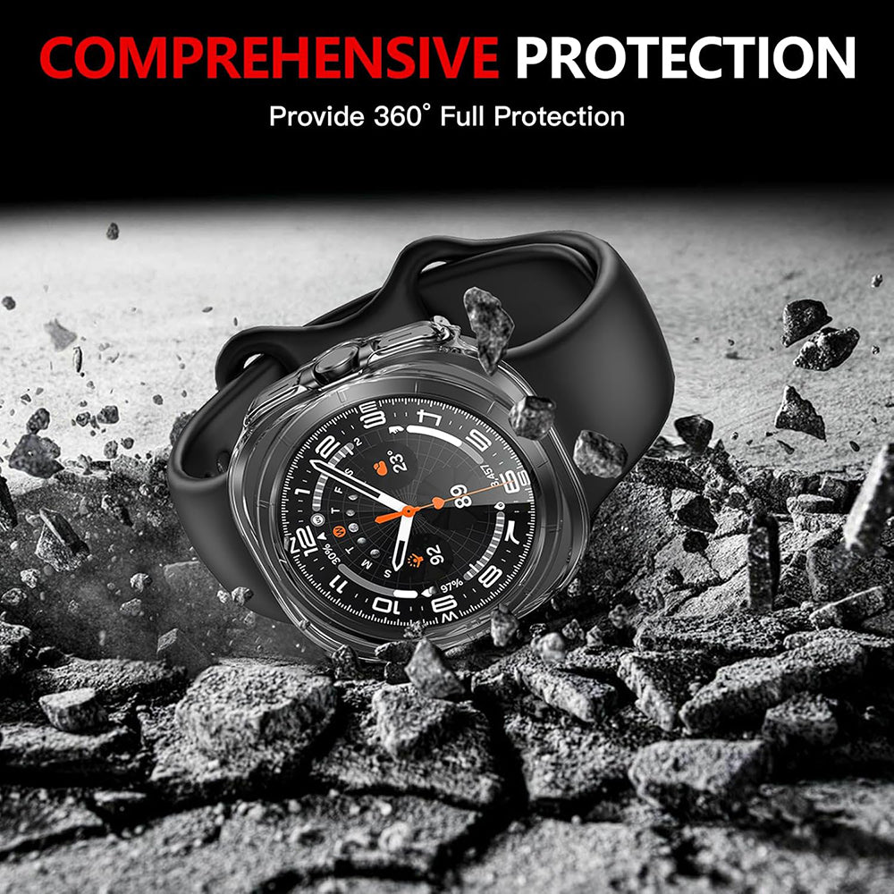 Techsuit Defense360 Pro Case for Samsung Galaxy Watch Ultra, Transparent