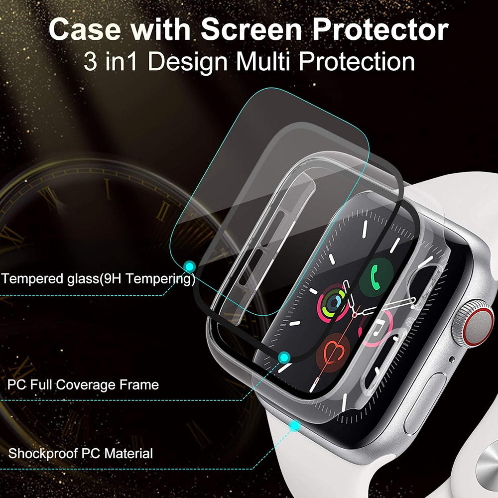 Techsuit Defense360 Pro cover til Xiaomi Smart Band 6 / Band 5 / Band 4, Sort