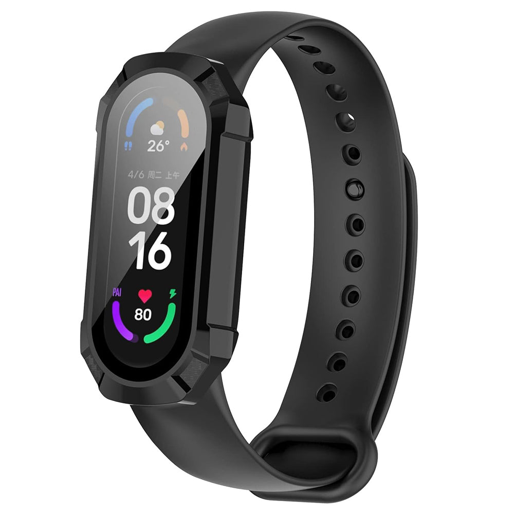 Techsuit Defense360 Pro cover til Xiaomi Smart Band 6 / Band 5 / Band 4, Sort