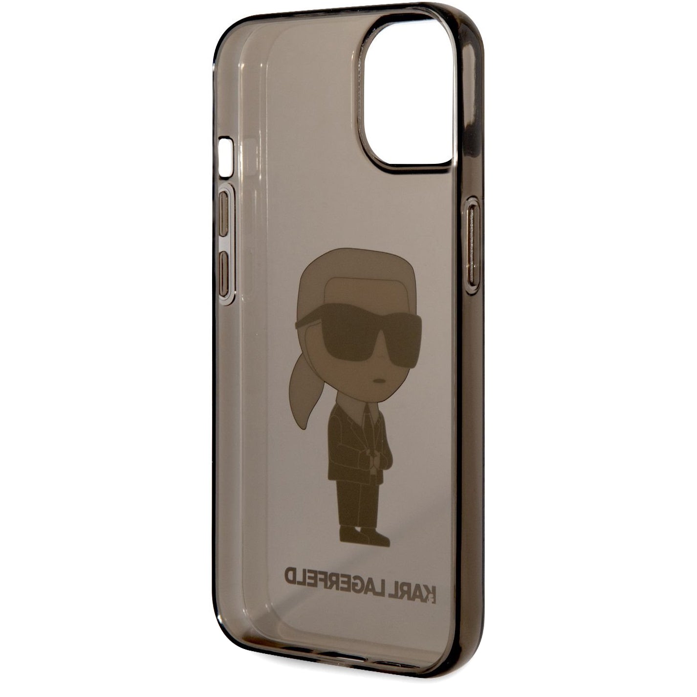 TPU-etui Karl Lagerfeld IML til Apple iPhone 14 Plus, Ikonik NFT, Gennemsigtig Sort KLHCP14MHNIKTCK