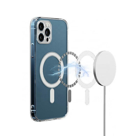 MagSafe-etui til Apple iPhone 13, OEM, stødsikkert, gennemsigtigt