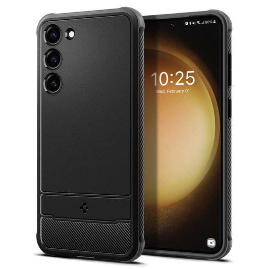 Etui til Samsung Galaxy S23 S911, Spigen, Rugged Armour, Sort ACS05711
