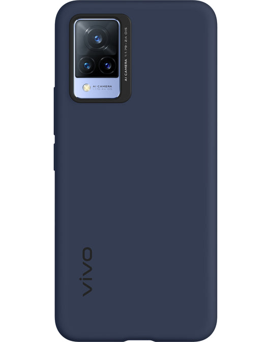 Etui til vivo V21 5G, silikoneovertræk, blå 6000172