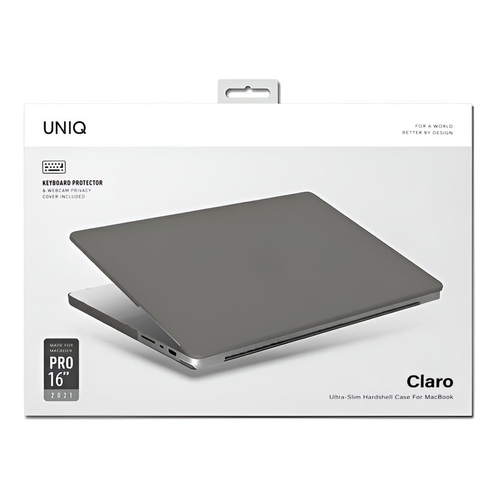 UNIQ Claro cover til Apple MacBook Pro 16 tommer (2026) / (2024) / (2023) / (2021), Mat grå