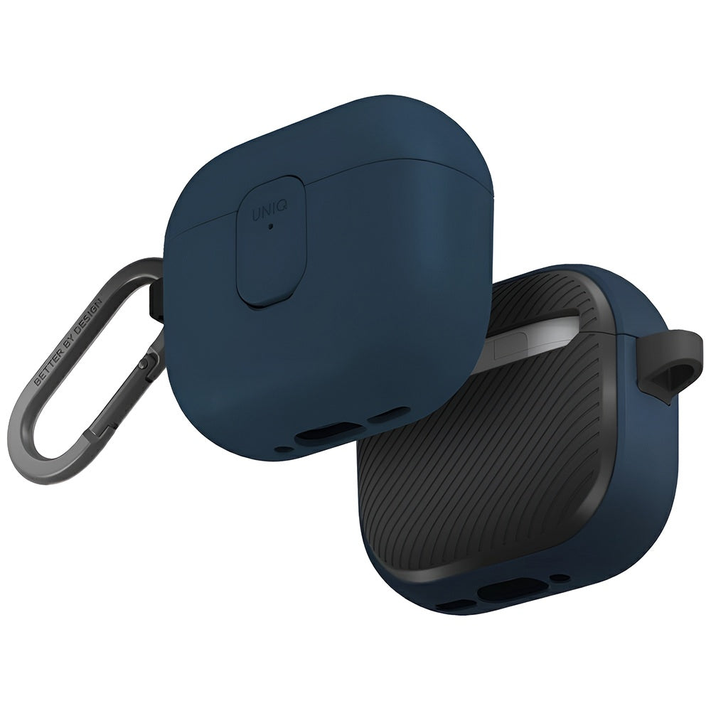 UNIQ Clyde etui til Apple AirPods 4, Sort Blå