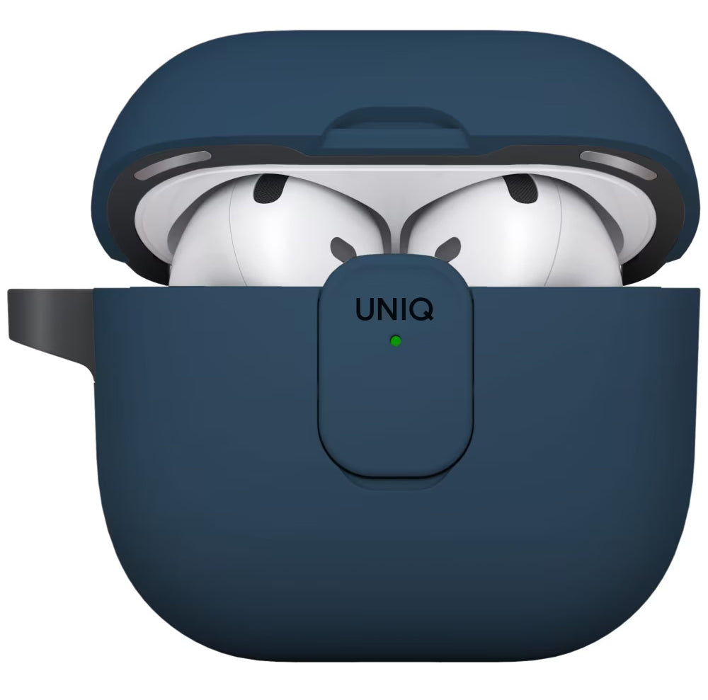 UNIQ Clyde etui til Apple AirPods 4, Sort Blå