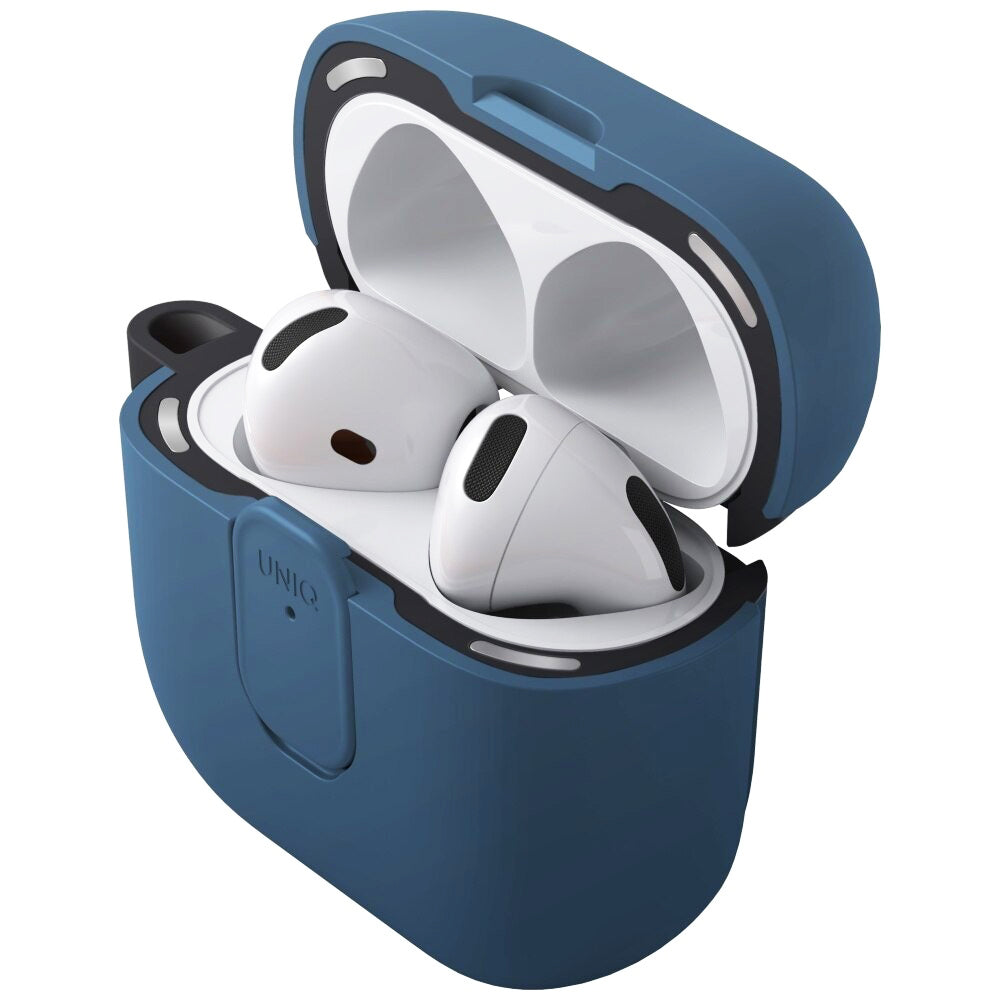 UNIQ Clyde etui til Apple AirPods 4, Sort Blå