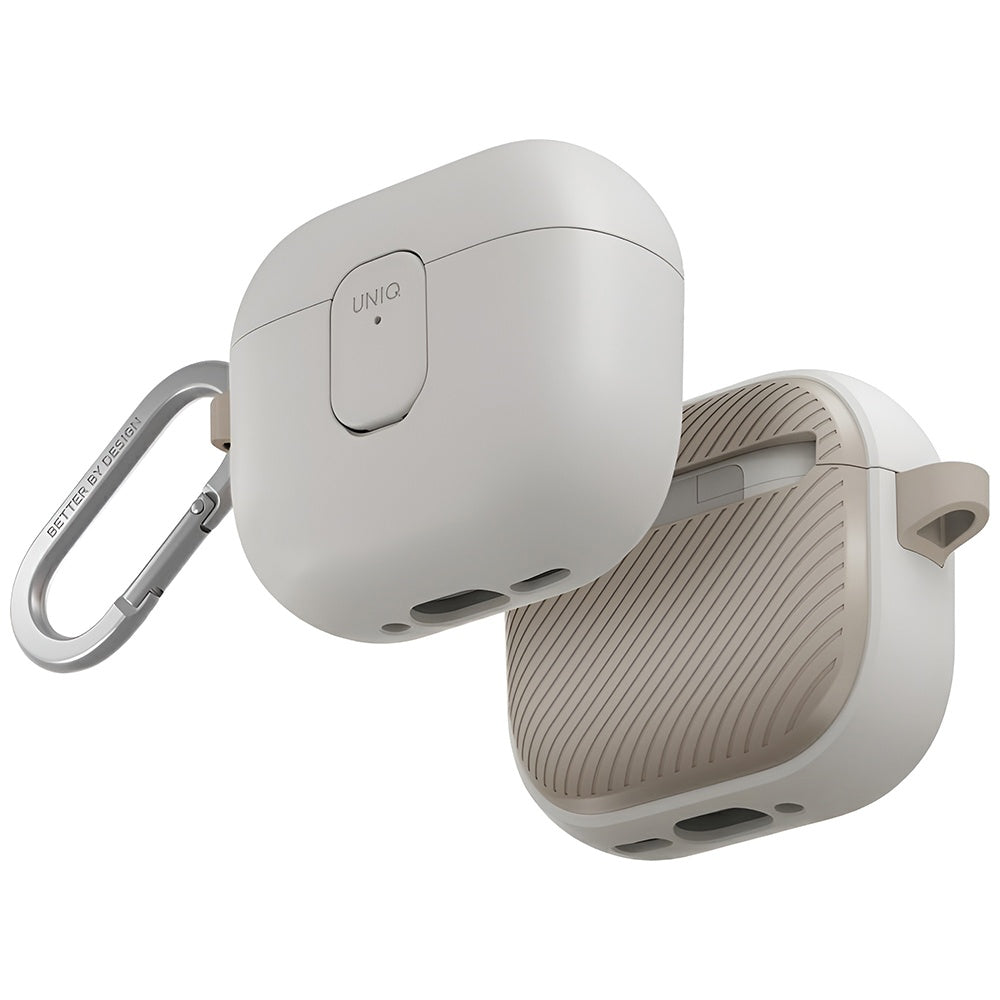 UNIQ Clyde etui til Apple AirPods 4, Grå Beige
