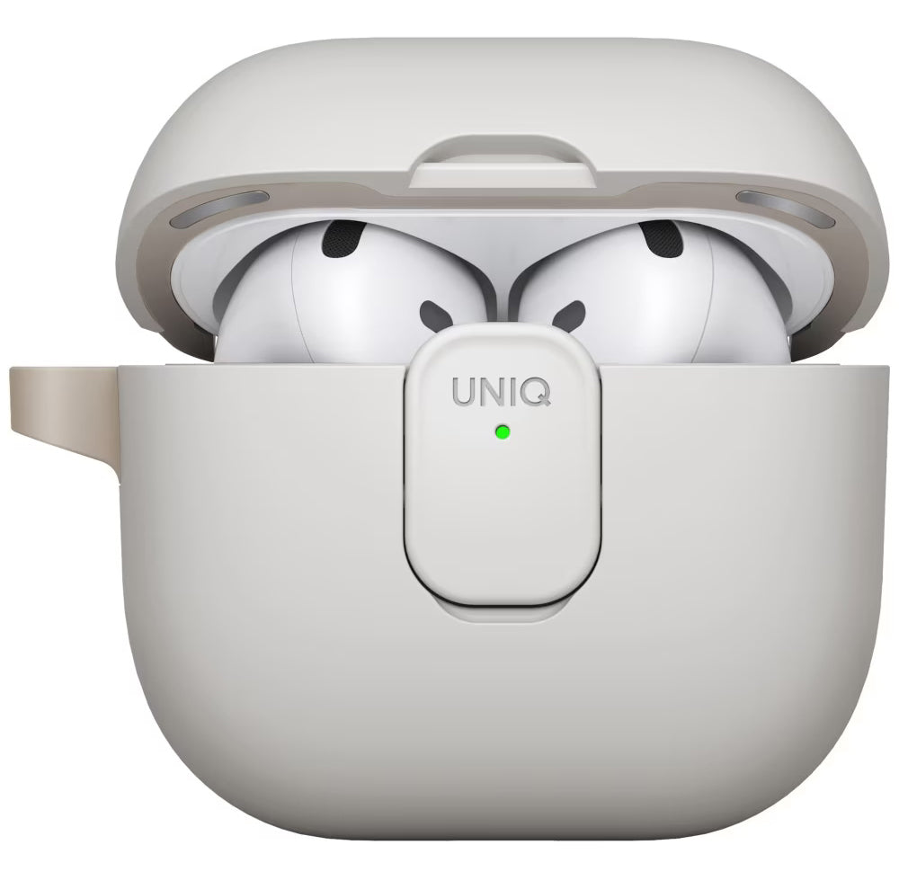 UNIQ Clyde etui til Apple AirPods 4, Grå Beige