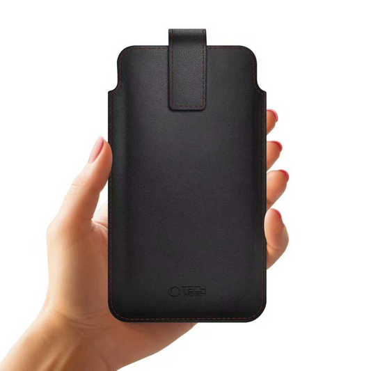 Universal Telefoncover, Tech-Protect, SM65, Sort Rød