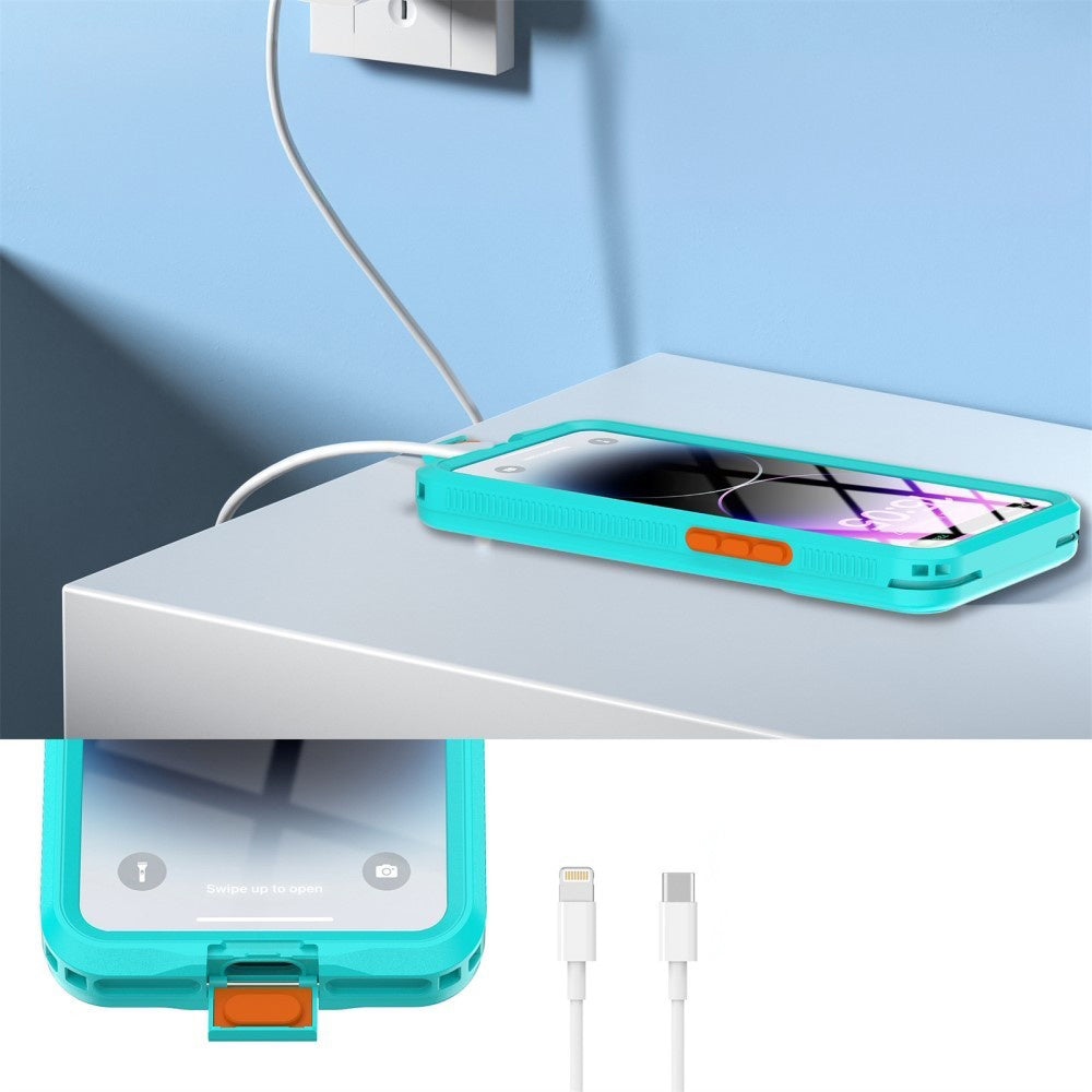 Universal vandtæt cover til telefon max. 6,1 tommer, ShellBox, AirBox, blå