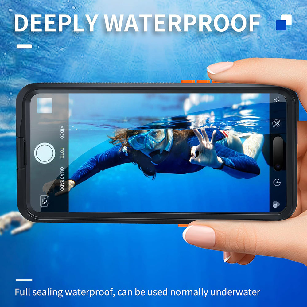Universal vandtæt cover til telefon max. 6,1 tommer, ShellBox, AirBox, sort
