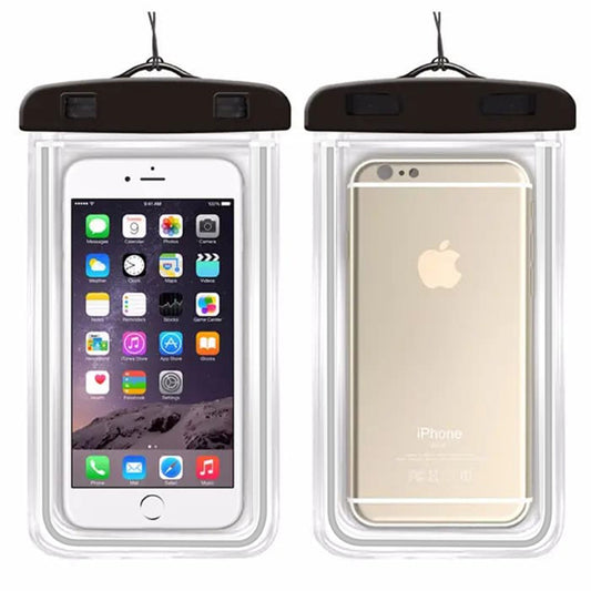 Universal vandtæt cover til telefon max. 6,5 tommer, Techsuit, sort