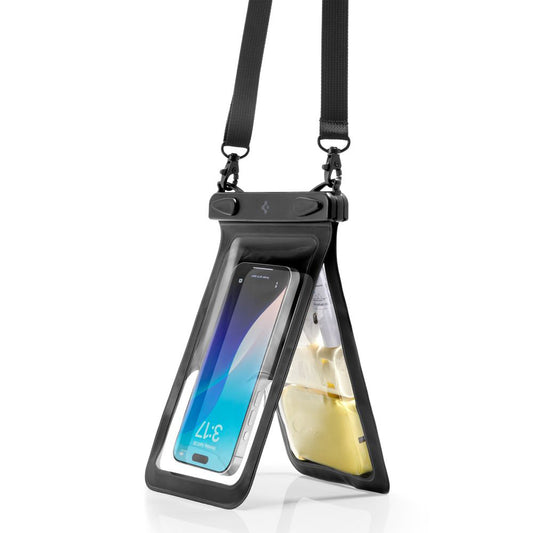 Universal Vandtæt Cover til Telefon max. 6.9inch, Spigen, A603, Sort ACS09745