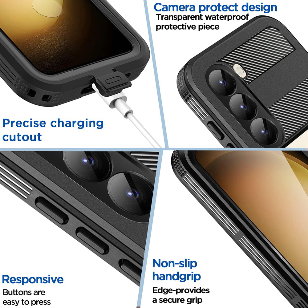 Vandtæt cover til Samsung Galaxy S26 Plus S947, ShellBox, Sort