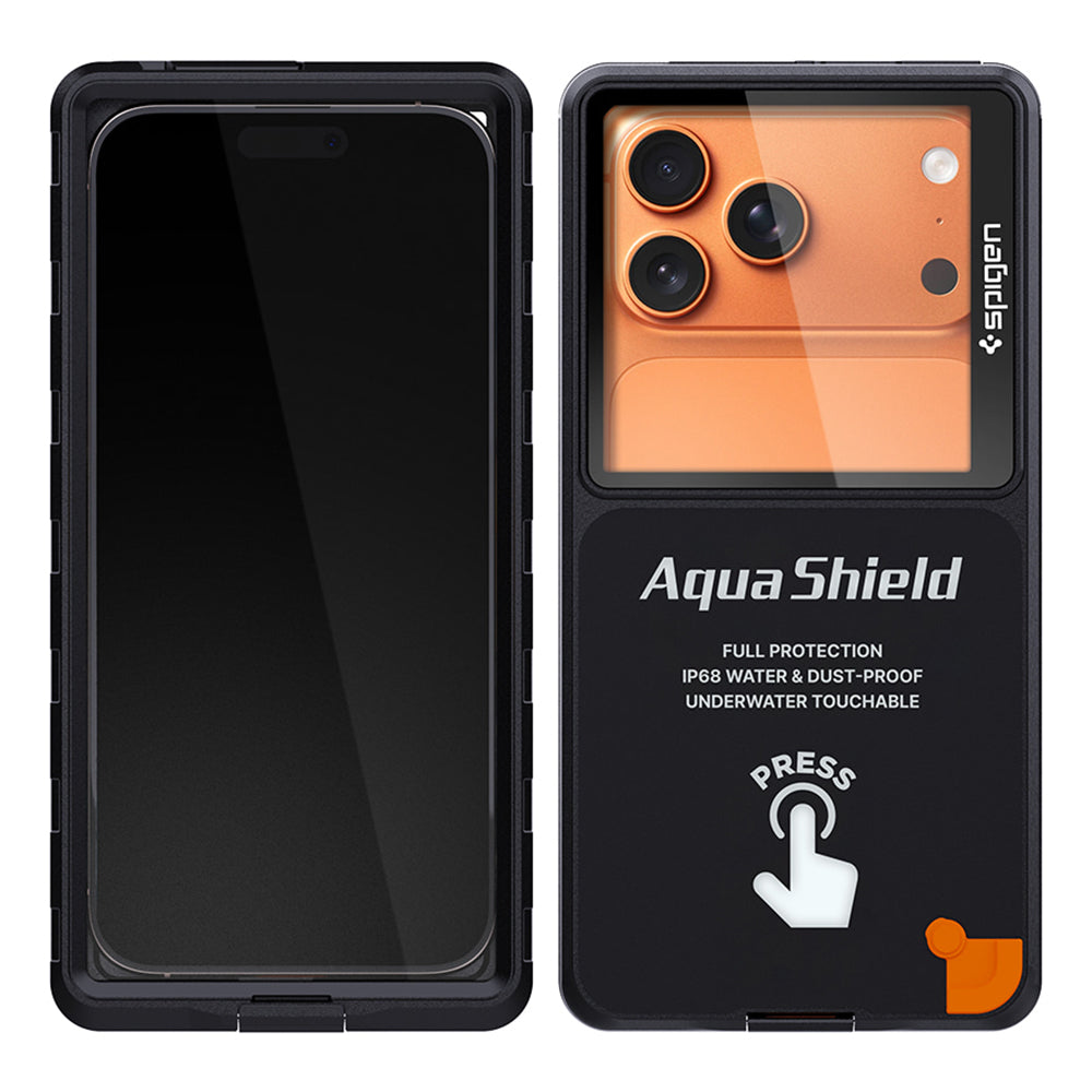 Spigen Universal Waterproof Case, Aqua Shield A604, Black ACS11675