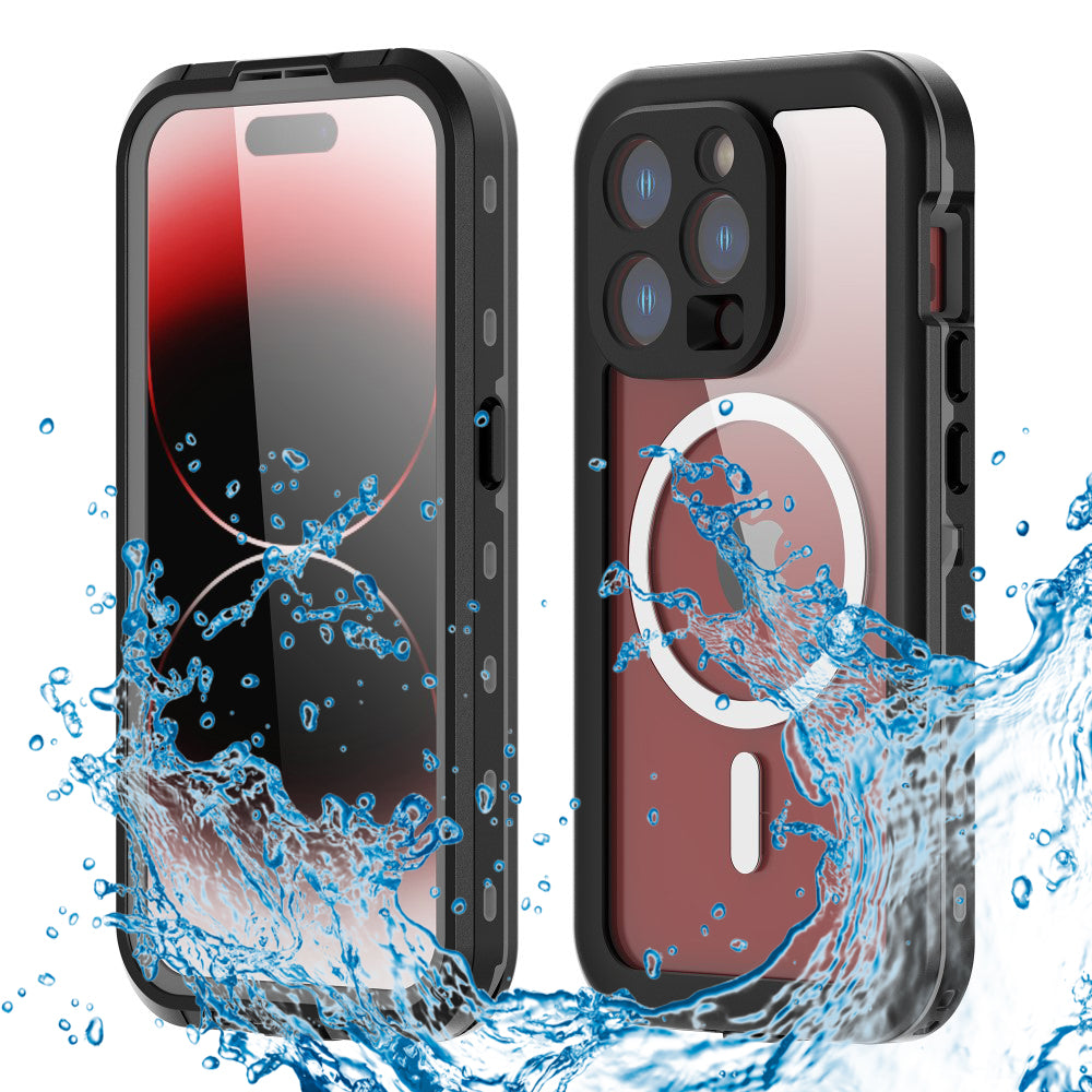 Waterproof MagSafe Cover til Apple iPhone 15 Pro, ShellBox, Sort