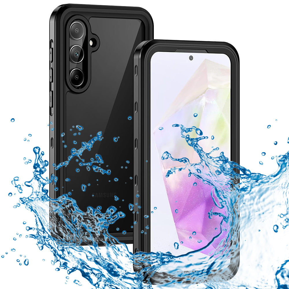 Vandtæt cover til Samsung Galaxy A35 5G A356, ShellBox, Sort