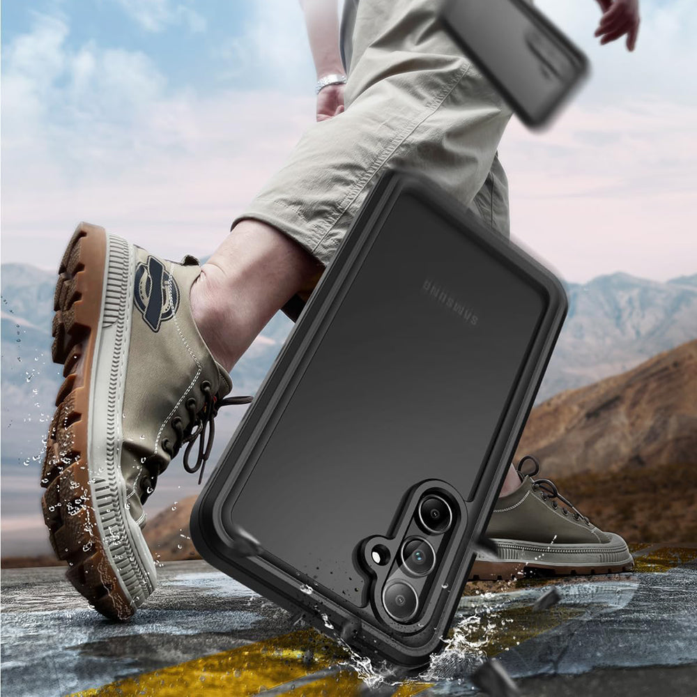 Vandtæt cover til Samsung Galaxy A35 5G A356, ShellBox, Sort