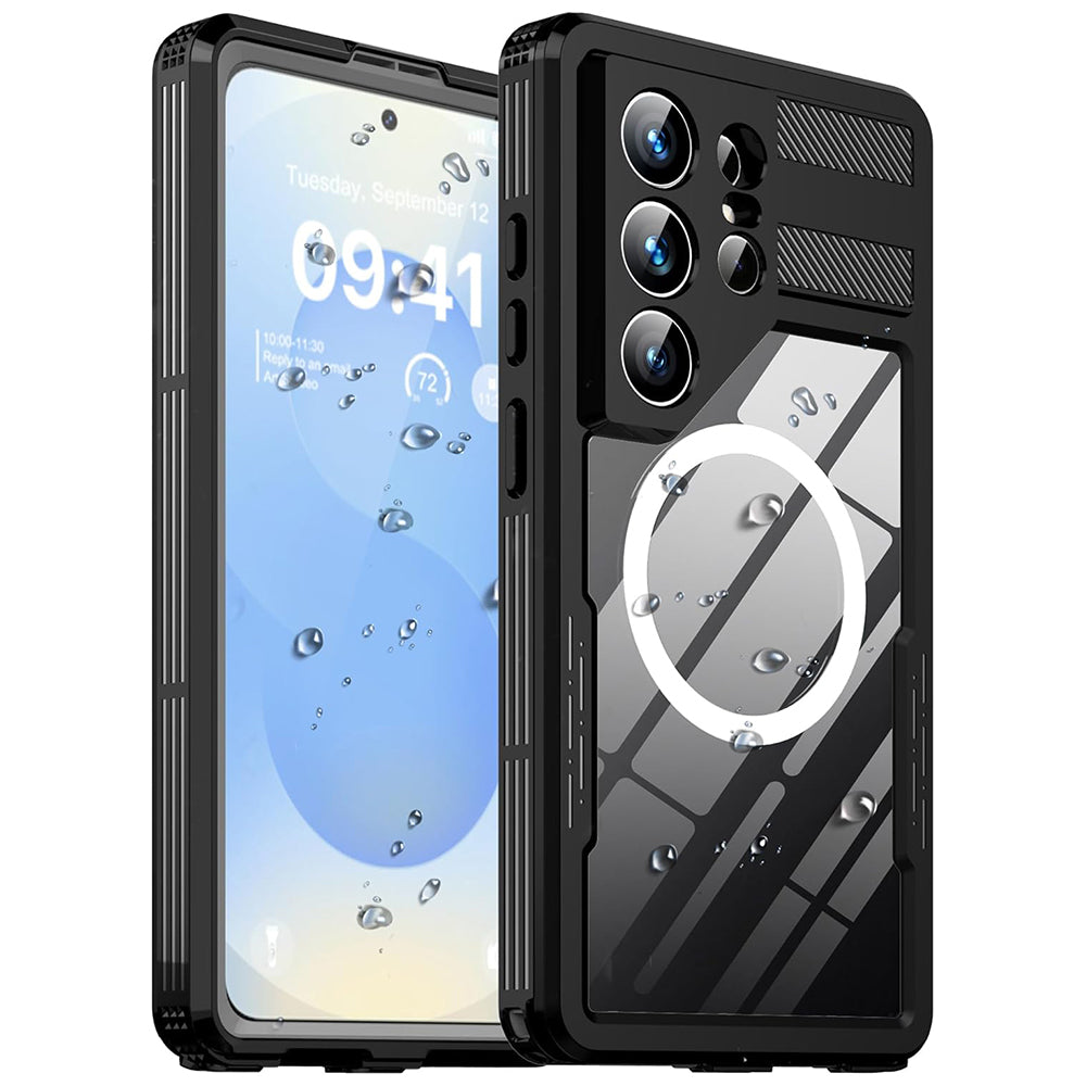 Vandtæt cover til Samsung Galaxy S26 Ultra S948, ShellBox, Sort