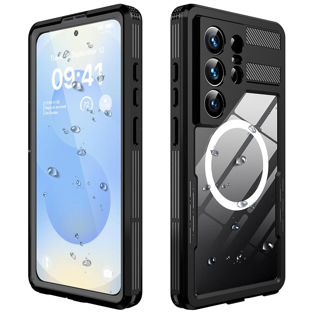 Vandtæt cover til Samsung Galaxy S26 Ultra S948, ShellBox, Sort